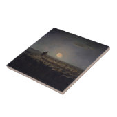 Jean-Francois Millet - Sheepfold, Mondlicht 1860 Fliese (Seite)