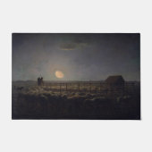 Jean-Francois Millet - Sheepfold, Mondlicht 1860 Fußmatte (Vorderseite)