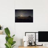 Jean-Francois Millet - Sheepfold, Mondlicht 1860 Poster (Heimbüro)