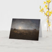 Jean-Francois Millet - Sheepfold, Mondlicht 1872 Karte (Gelbe Blume)