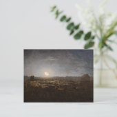 Jean-Francois Millet - Sheepfold, Mondlicht 1872 Postkarte (Stehend Vorderseite)