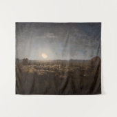 Jean-Francois Millet - Sheepfold, Mondlicht 1872 Wandteppich (Vorderseite (Horizontal))