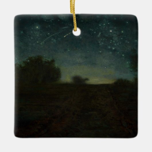 Jean-Francois Millet - Starry Night Keramikornament (Vorderseite)