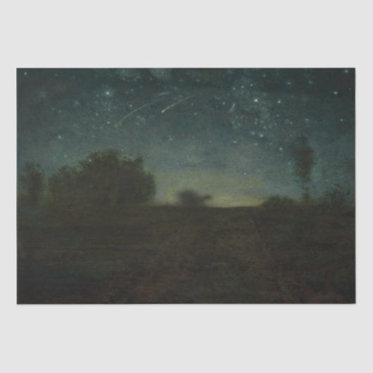 Jean-Francois Millet - Starry Night Seidenpapier (Vorderseite)