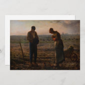 Jean-Francois Millet - The Angelus Dankeskarte (Vorne/Hinten)