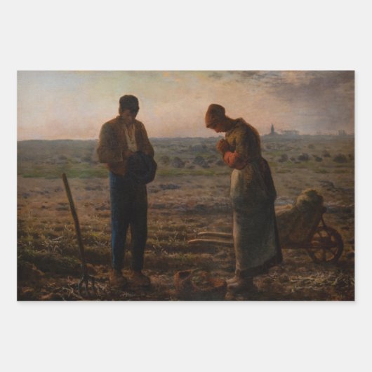 Jean-Francois Millet - The Angelus Geschenkpapier Set (Vorderseite)