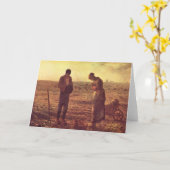 Jean-Francois Millet - The Angelus Karte (Gelbe Blume)