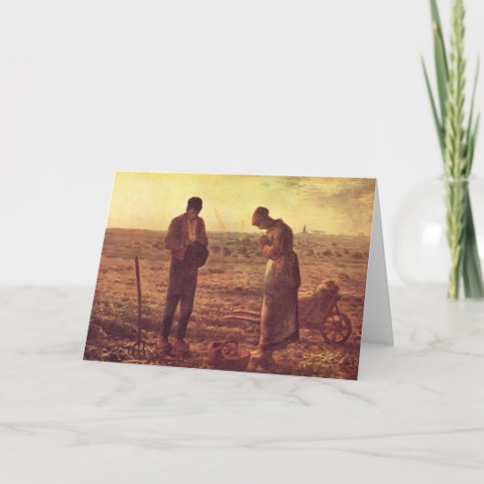 Jean-Francois Millet - The Angelus Karte (Vorderseite)