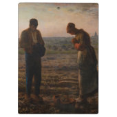 Jean-Francois Millet - The Angelus Klemmbrett (Rückseite)