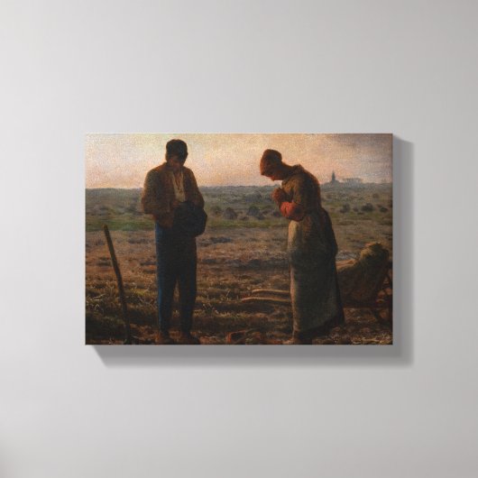 Jean-Francois Millet - The Angelus Leinwanddruck (Vorderseite)