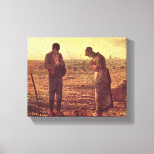Jean-Francois Millet - The Angelus Leinwanddruck (Vorderseite)