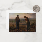 Jean-Francois Millet - The Angelus Mitteilungskarte (Vorderseite/Rückseite Beispiel)