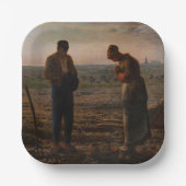 Jean-Francois Millet - The Angelus Pappteller (Vorderseite)
