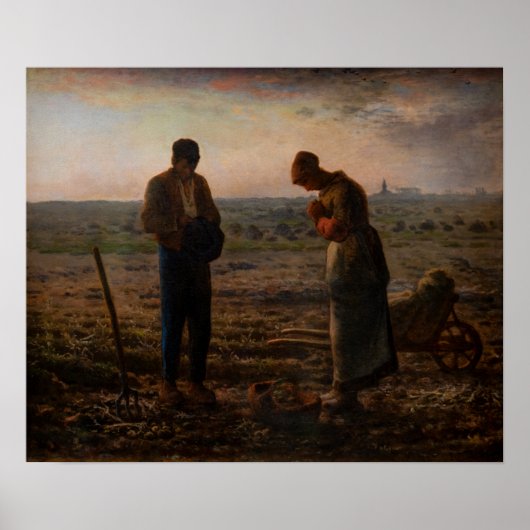 Jean-Francois Millet - The Angelus Poster (Vorne)