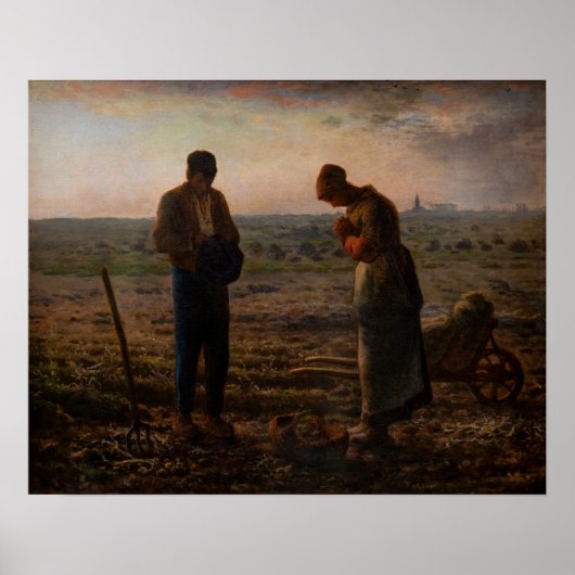 Jean-Francois Millet - The Angelus Poster (Vorne)