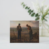 Jean-Francois Millet - The Angelus Postkarte (Stehend Vorderseite)