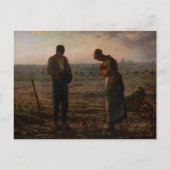 Jean-Francois Millet - The Angelus Postkarte (Vorderseite)