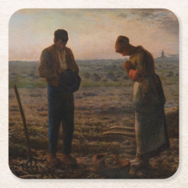 Jean-Francois Millet - The Angelus Rechteckiger Pappuntersetzer