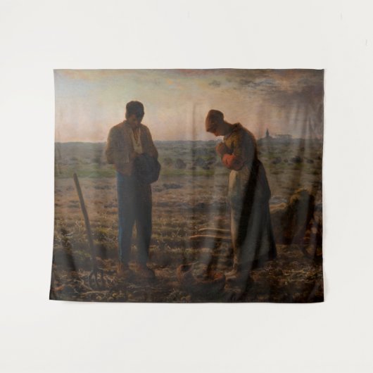 Jean-Francois Millet - The Angelus Wandteppich (Vorderseite (Horizontal))