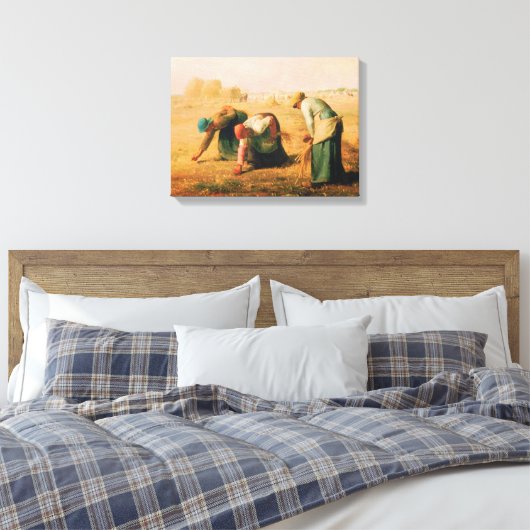 Jean Francois Millet - The Gleaners 1857 Leinwanddruck (Insitu (Schlafzimmer))