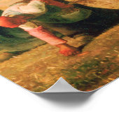 Jean Francois Millet - The Gleaners 1857 Poster (Ecke)