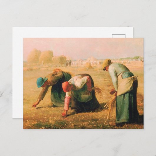 Jean Francois Millet - The Gleaners 1857 Postkarte (Vorne/Hinten)