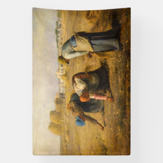 Jean-Francois Millet - The Gleaners Banner (Vertikal)