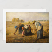 Jean-Francois Millet - The Gleaners Dankeskarte (Vorne/Hinten)