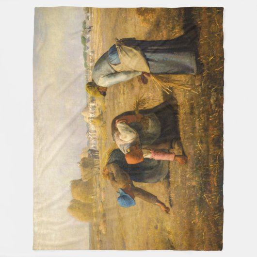 Jean-Francois Millet - The Gleaners Fleecedecke (Vorderseite)