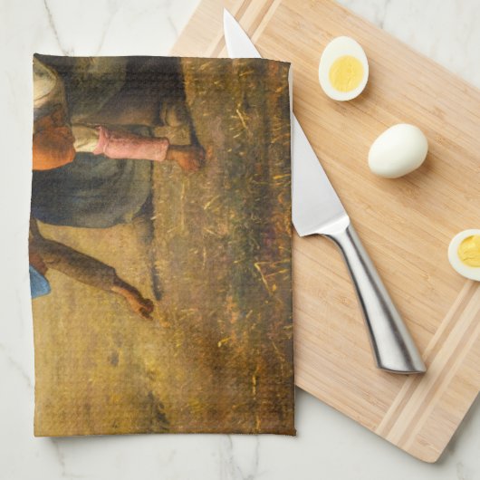 Jean-Francois Millet - The Gleaners Geschirrtuch (Viertel Falte)