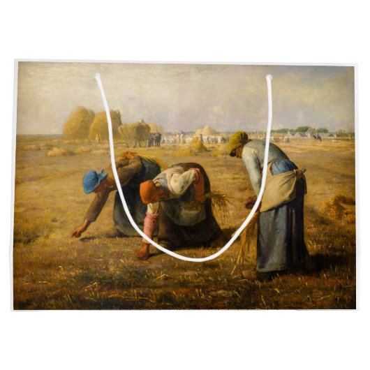 Jean-Francois Millet - The Gleaners Große Geschenktüte (Rückseite)