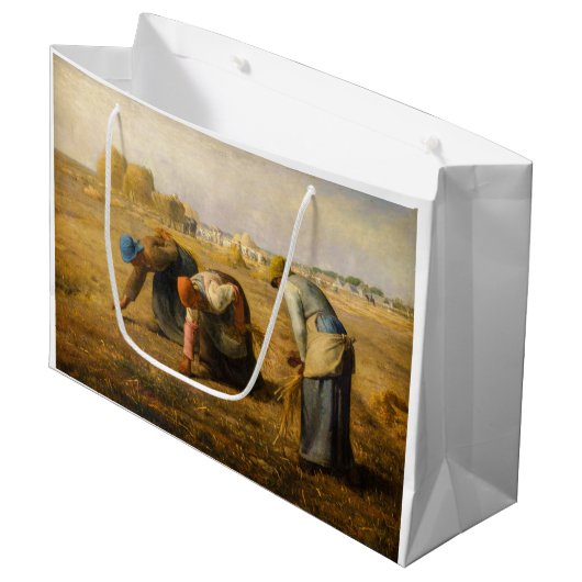 Jean-Francois Millet - The Gleaners Große Geschenktüte (Vorderseite Schrägansicht)