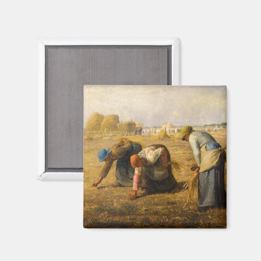 Jean-Francois Millet - The Gleaners Magnet (Vorderseite/Rückseite)