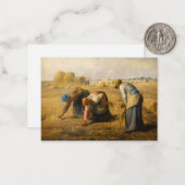 Jean-Francois Millet - The Gleaners Mitteilungskarte (Vorderseite/Rückseite Beispiel)