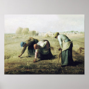 Jean François Millet, The Gleaners Poster