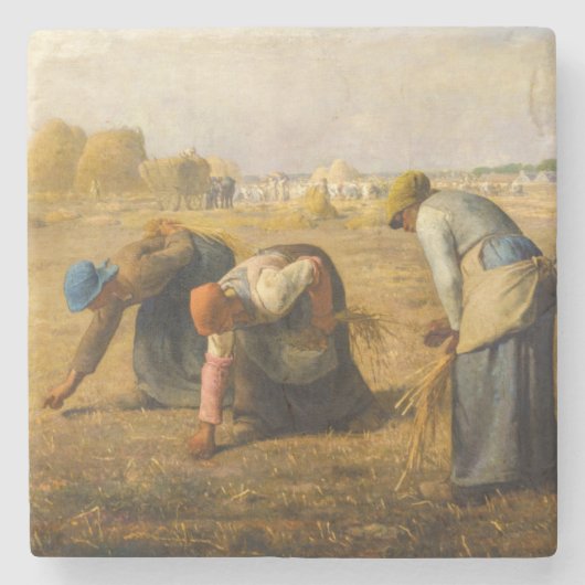 Jean-Francois Millet - The Gleaners Steinuntersetzer (Vorderseite)