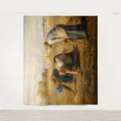 Jean-Francois Millet - The Gleaners Wandteppich (Vorderseite)