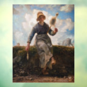 Jean-Francois Millet - The Spinner Girl Fensteraufkleber (Blatt 3)