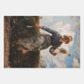 Jean-Francois Millet - The Spinner Girl Geschenkpapier Set (Vorderseite 3)