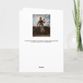 Jean-Francois Millet - The Spinner Girl Karte (Rückseite)