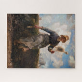 Jean-Francois Millet - The Spinner Girl Puzzle (Horizontal)