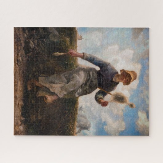 Jean-Francois Millet - The Spinner Girl Puzzle (Horizontal)