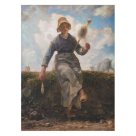 Jean-Francois Millet - The Spinner Girl Tischdecke