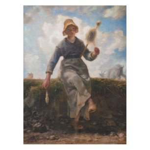 Jean-Francois Millet - The Spinner Girl Tischdecke
