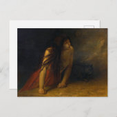 Jean-Francois Portaels Die Hexe Postkarte (Vorne/Hinten)