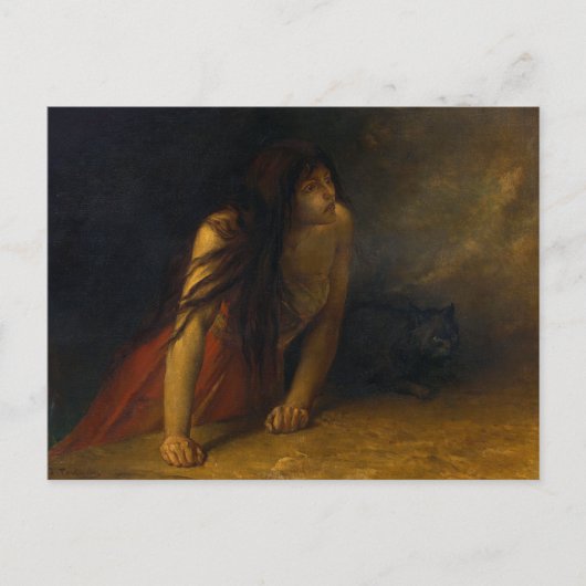 Jean-Francois Portaels Die Hexe Postkarte (Vorderseite)