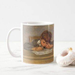 Jean gezeichnet von Pierre Renoir, Vintage Fine Ar Kaffeetasse