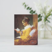 Jean Honore Fraggonard A Young Girl Reading 1776 Postkarte (Stehend Vorderseite)