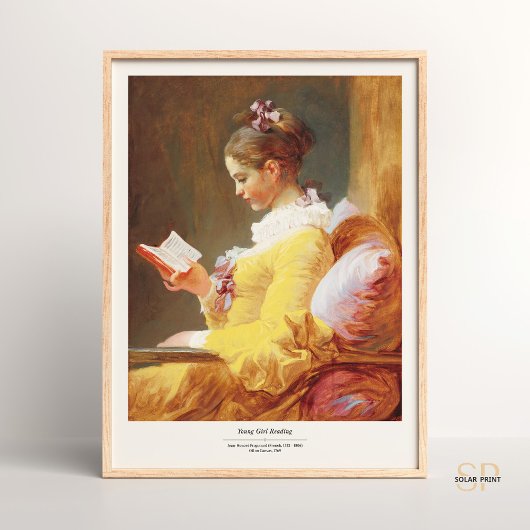 Jean-Honoré Fragonard A Young Girl Reading Art Poster
