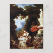 Jean-Honore Fragonard - Das Geständnis der Liebe Postkarte (Vorderseite)